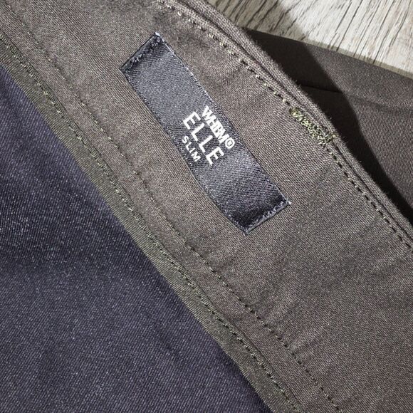 White House Black Market Elle Slim Olive Dress Pants Size 10 - Picture 6 of 9